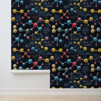 Black School Chalkboard Chemical Equations & Atoms