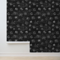 Black School Chalkboard White Letters In Squares