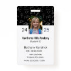 Black School Icons Homeschool Student ID Badge