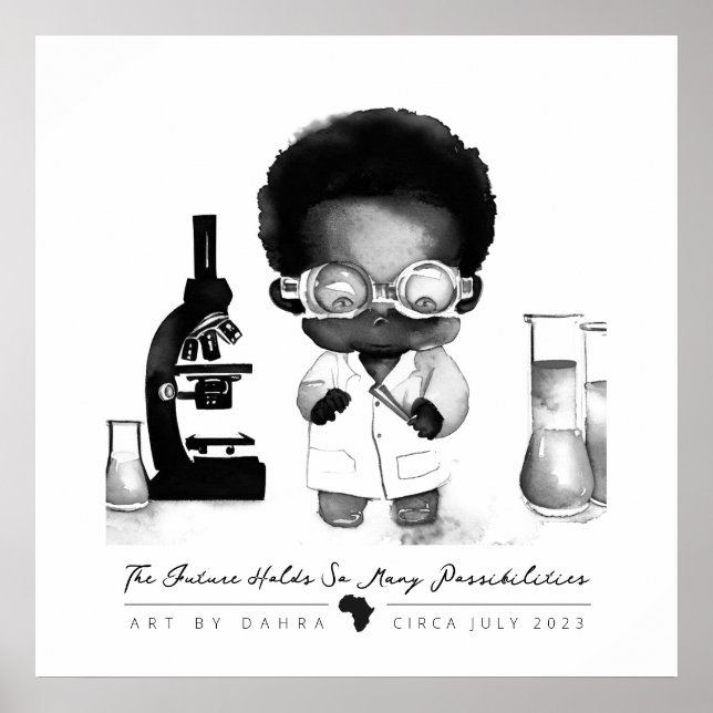 Black Scientist Poster (Front)