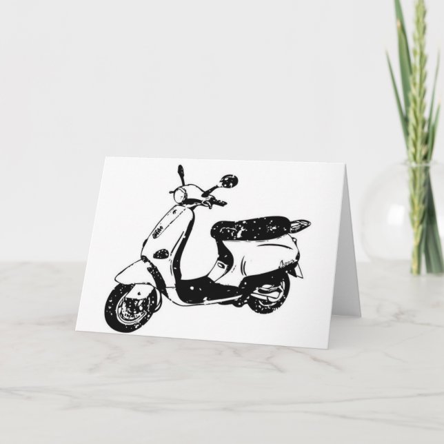 Black Scooter Card (Front)