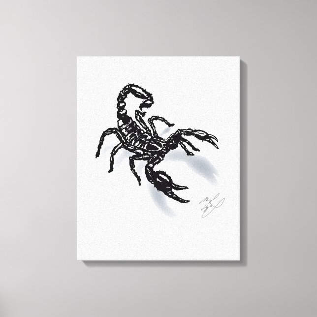 Black Scorpion! Canvas Print (Front)