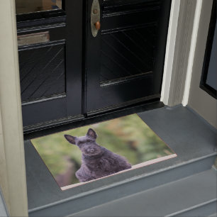 Black Scottish Terrier Doormat