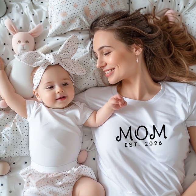 Black Script Established Mum T-Shirt (Creator Uploaded)