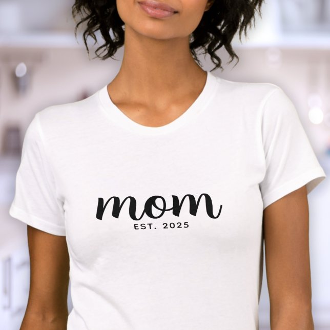 Black Script Established Mum T-Shirt (Creator Uploaded)
