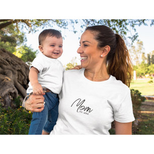 Black Script Established Mum T-Shirt