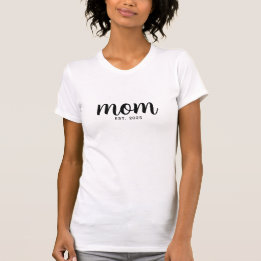 Black Script Established Mum T-Shirt