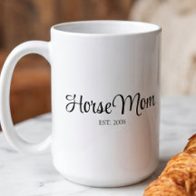 Black Script Horse Mum Established