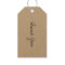 Black Script Kraft Thank You Gift Tag