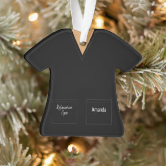 Black Scrubs Profession Ornament