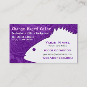 Black Sea Bass Fish Business Card