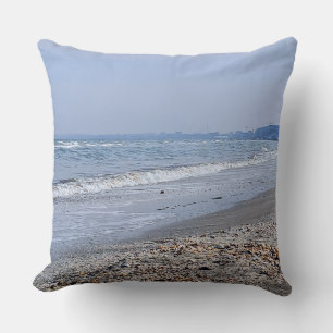 Black Sea Mamaia Beach – Constanta Romania Print Cushion
