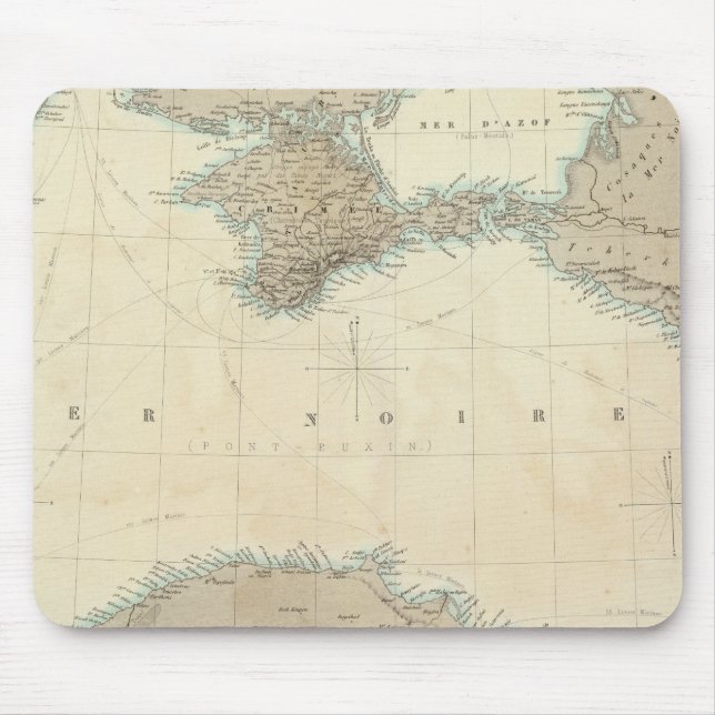 Black Sea Mouse Mat (Front)