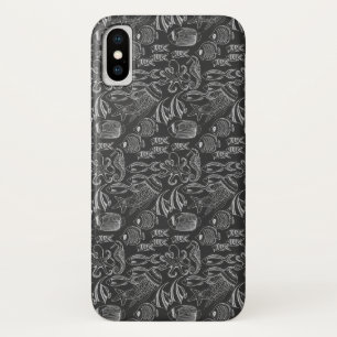Black Sea Pattern iPhone X Case