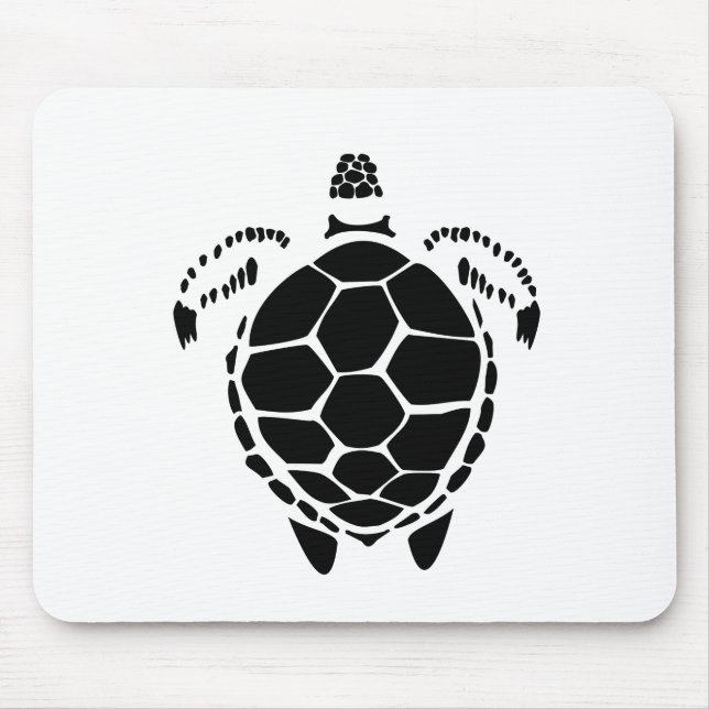 Black Sea Tortoise Shell Mouse Mat (Front)
