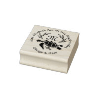 Black Sea Turtle Monogram Return Address