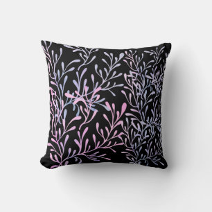 black seaweed design  cushion