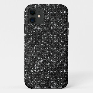 Black Sequin Effect Phone Cases