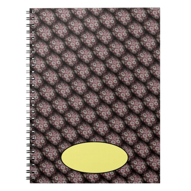 Black shaded circles notebook (Front)