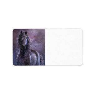 Black Shadow Address Labels