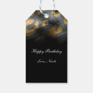 Black Shadows & Leopard Print Exotic Chic Gift Tags