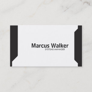 Black Shapes (variation) Business Card