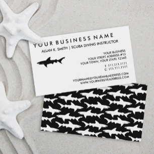 Black Shark Elegant Scuba Diving / Boat Charter Business Card