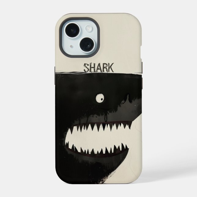 Black Shark iPhone 15 Case (Back)