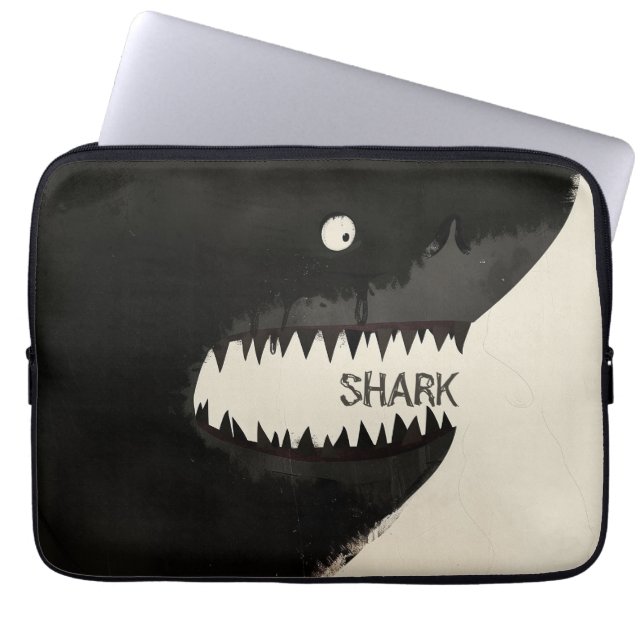 Black Shark Laptop Sleeve (Front)