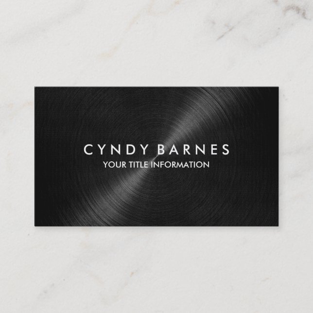 Black Sheen Business Card (Front)