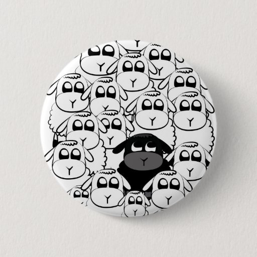 Image of Black sheep 6 Cm Round Badge