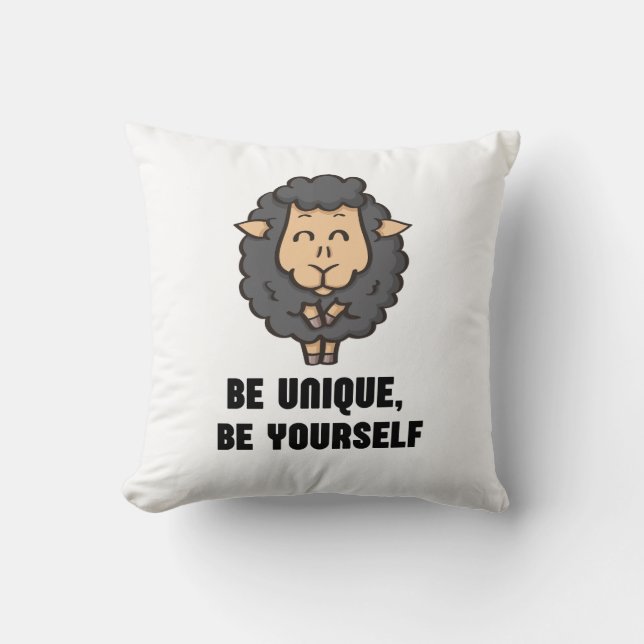 Black sheep : Be unique, be yourself Cushion (Front)
