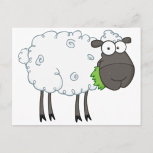 Black Sheep Cartoon Character Postcard