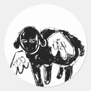 Black Sheep Classic Round Sticker