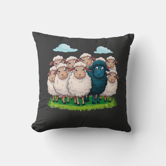Black Sheep Cushion (Front)