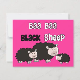 Black Sheep Designs "Baa Baa Black Sheep"  Card