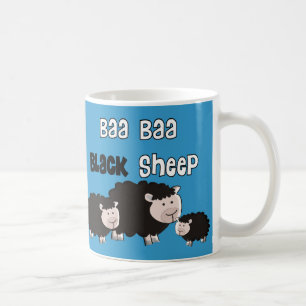 Black Sheep Designs "Baa Baa Black Sheep" Coffee Mug