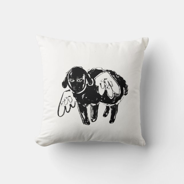 Black Sheep Dreamy Pillow (Front)