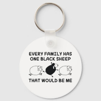 Black Sheep Family Key Ring
