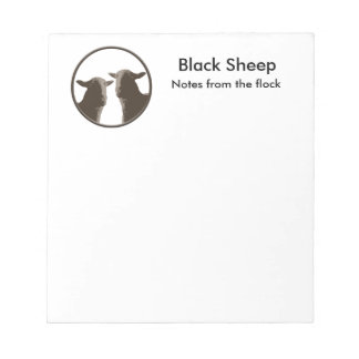 Black Sheep gear in sepia Notepad