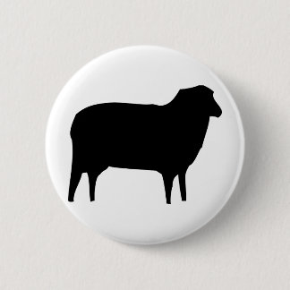 black sheep icon 6 cm round badge