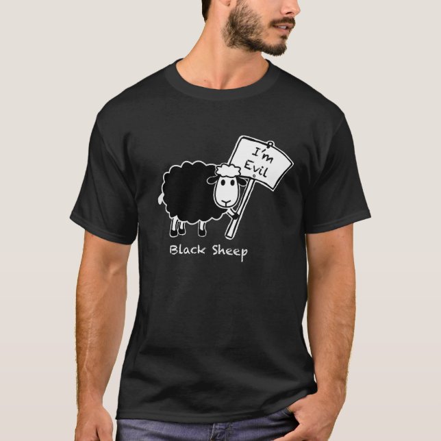 Black Sheep Mens T-Shirt (Front)
