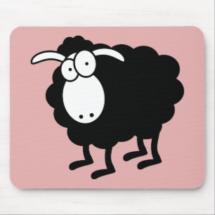 Black sheep mouse mat