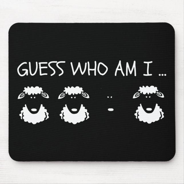 Black Sheep Mouse Mat (Front)