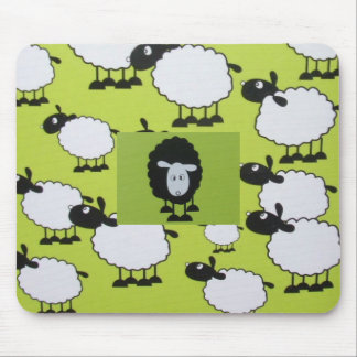 Black sheep mouse mat