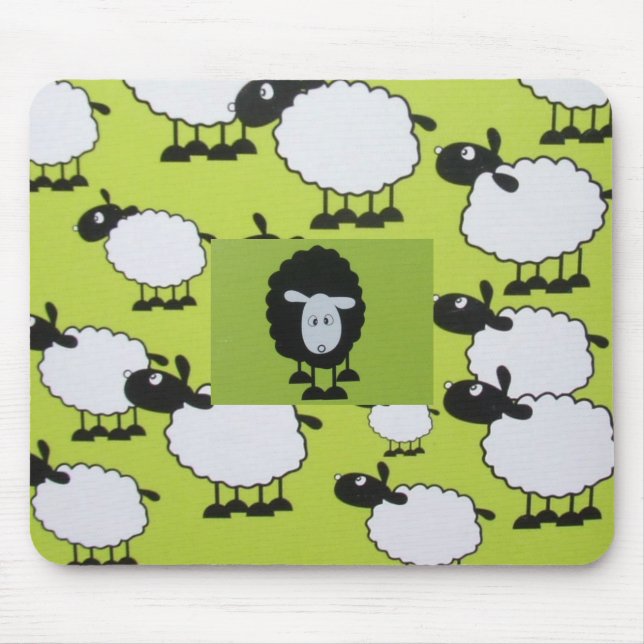 Black sheep mouse mat (Front)