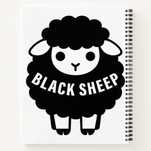 Black Sheep Never Follows The Flock Funny Notebook
