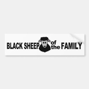 "Black Sheep of the Family" bumpersticker Bumper Sticker