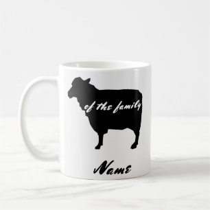 "Black Sheep of the Family" Customisable  Coffee Mug