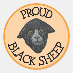 Black Sheep Orange Sticker